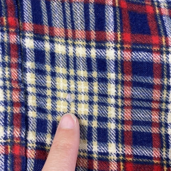 Vintage The Men's Shop JCPenney Quilt Lined Flannel Button Up Shirt Shacket M - Picture 6 of 8